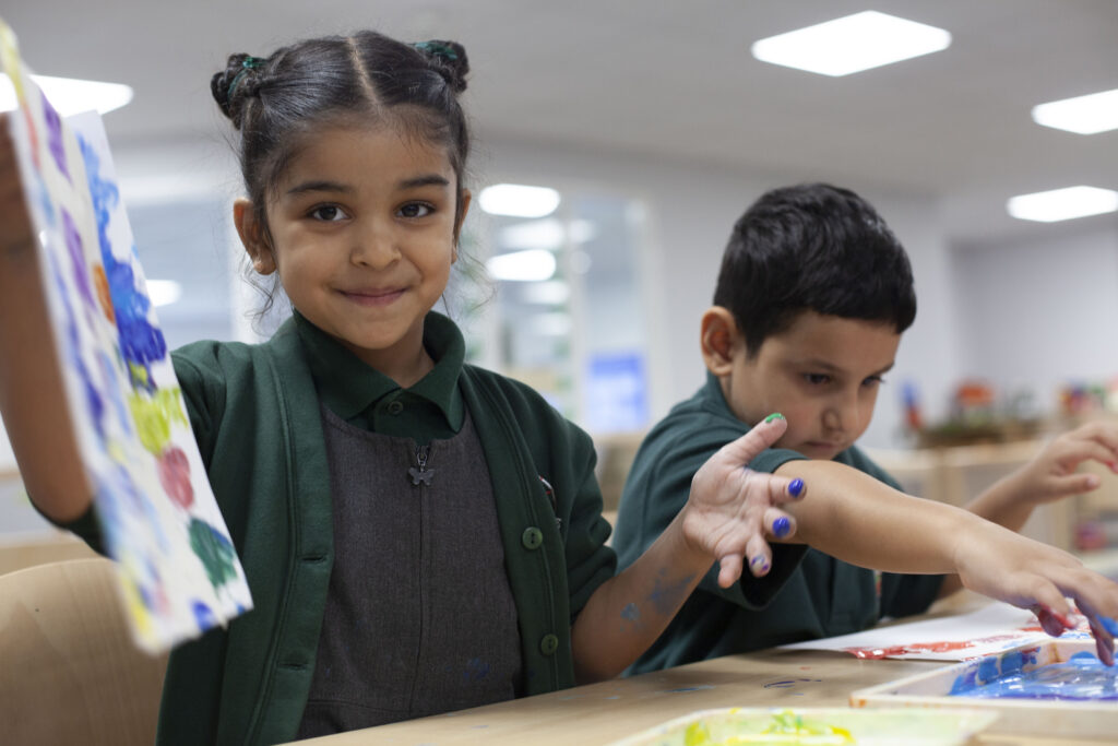 Children in a class at Leagrave Primary School
